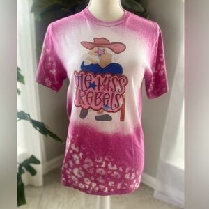 Rebels bleached preppy leopard print shirt